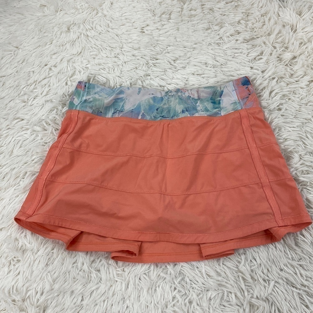 Lululemon Pace Rival Skirt II Plum Peach / Blushed Illusion Multi
